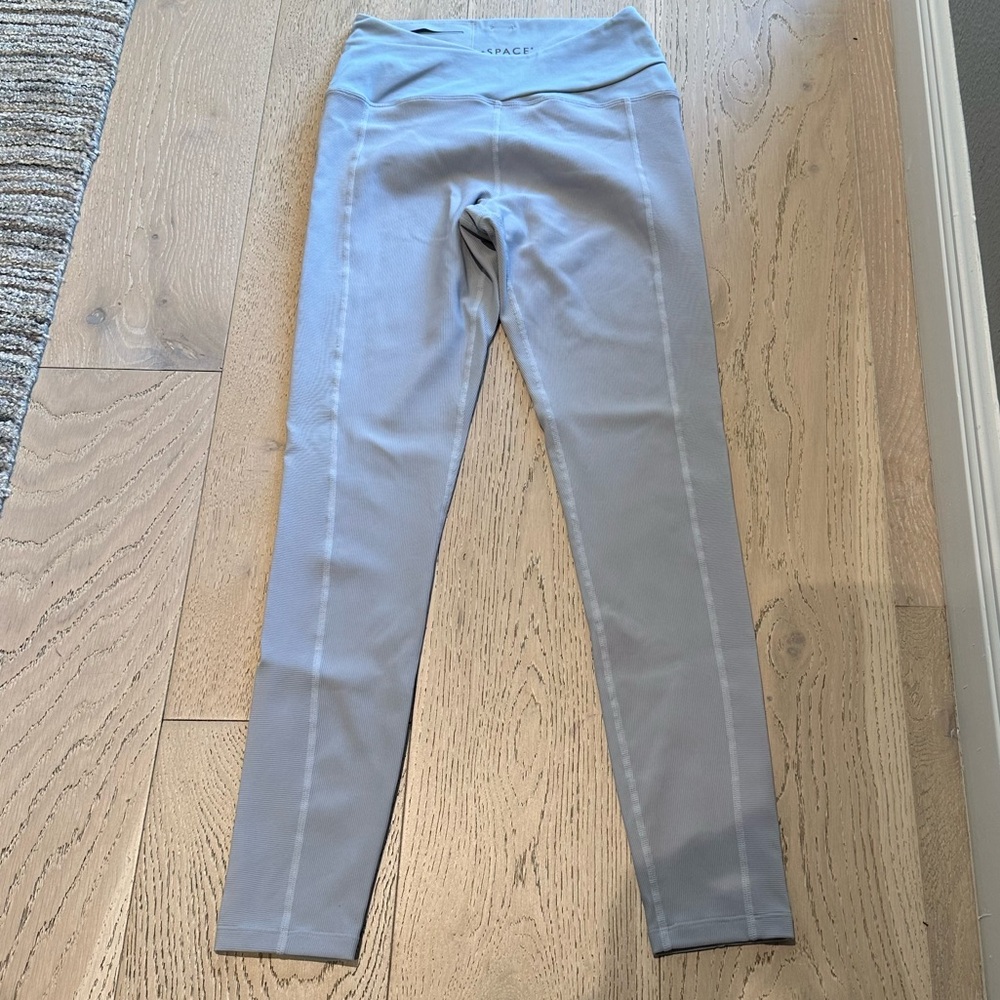 Lspace ribbed leggings. Very good condition. Pretty baby blue